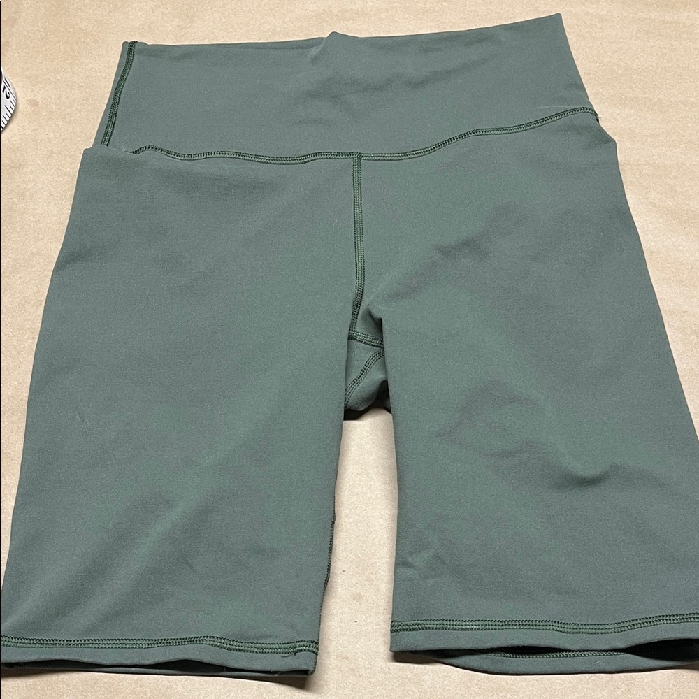 Fabletics Olive Green Women's 9” Bike Shorts Small